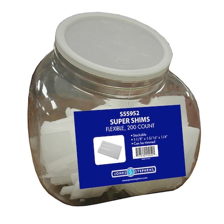 Jones Stephens Counter Display, Flexible Super Shims, 200 pcs. S55952